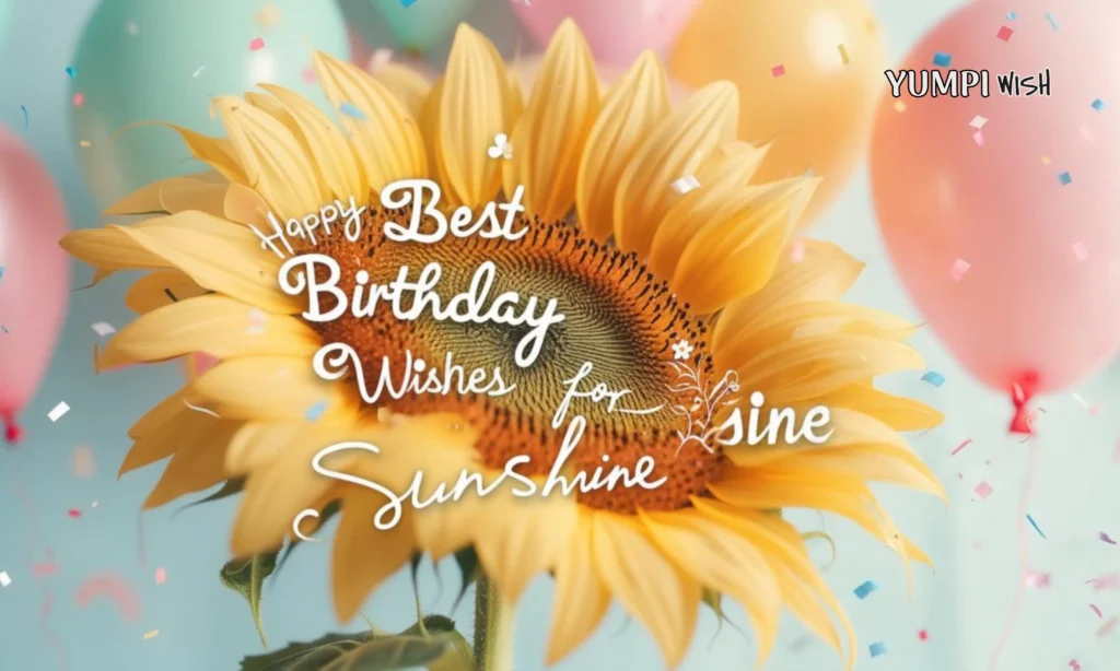 Best Birthday Wishes For Sunshine for Instagram