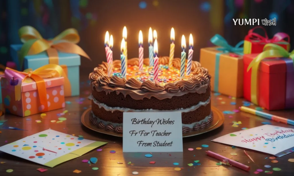 Birthday Wishes For Teacher From Student