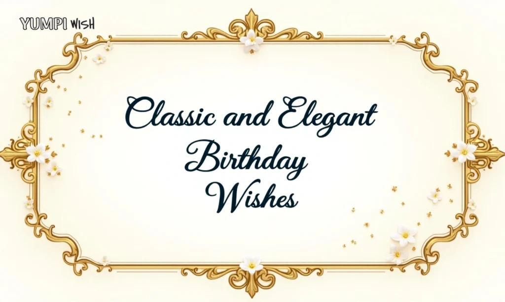 Classic and Elegant Birthday Wishes