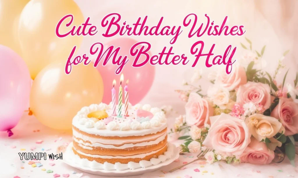 Cute Birthday Wishes for My Better Half