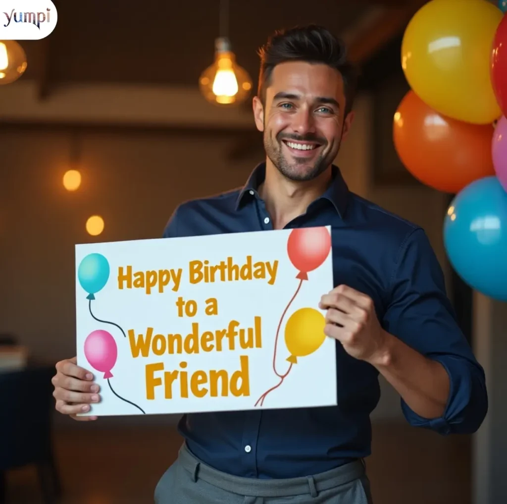 Handsome Man Birthday Wishes for Friend