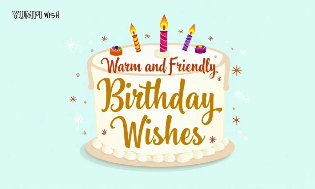 Warm and Friendly Birthday Wishes
