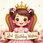 2nd Birthday Wishes For Little Princess