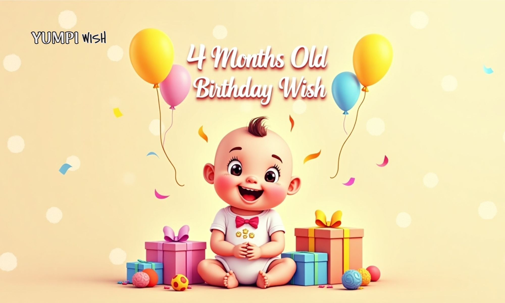 4 Months Old Birthday Wish