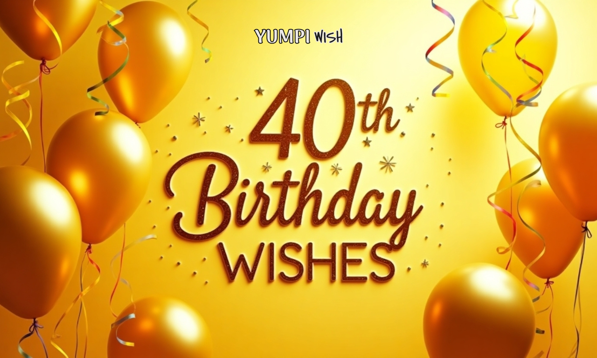 40Th Birthday Wishes