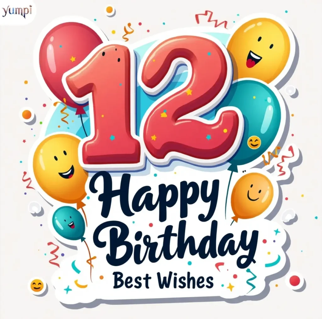 Best Happy 12th Birthday for Instagram