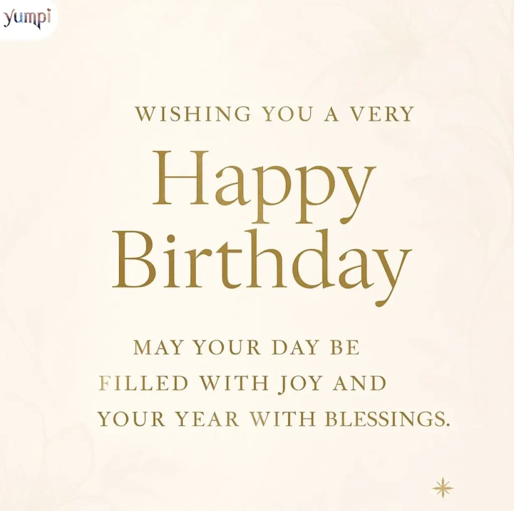 Inspirational Formal Birthday Wishes