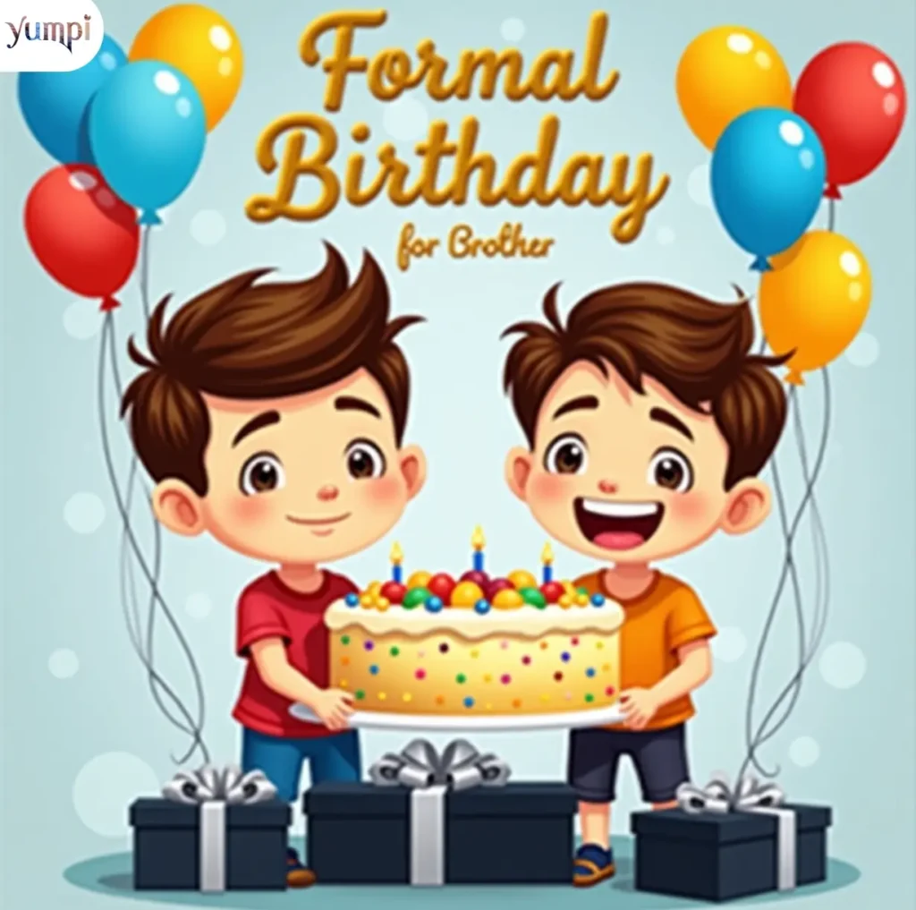 Formal Birthday Wishes for Brother
