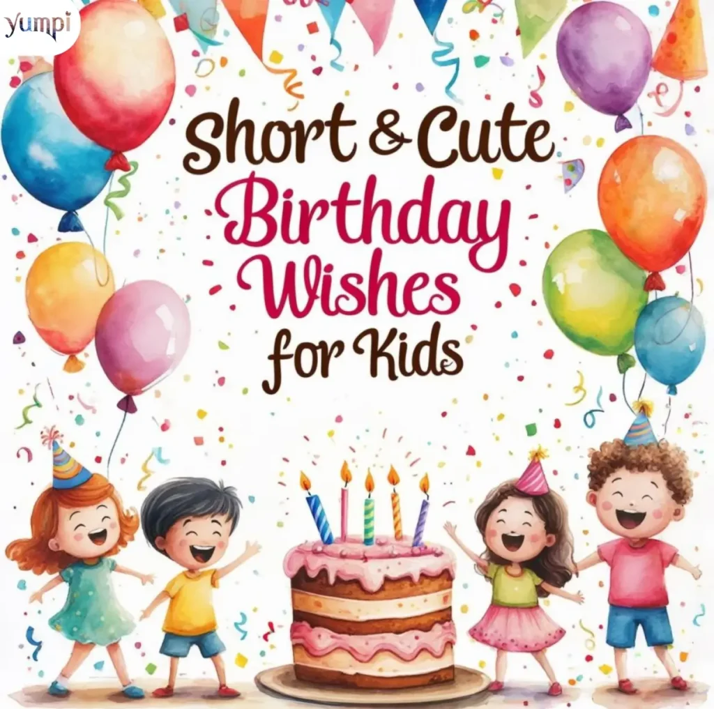 Short & Cute Birthday Wishes for Kids