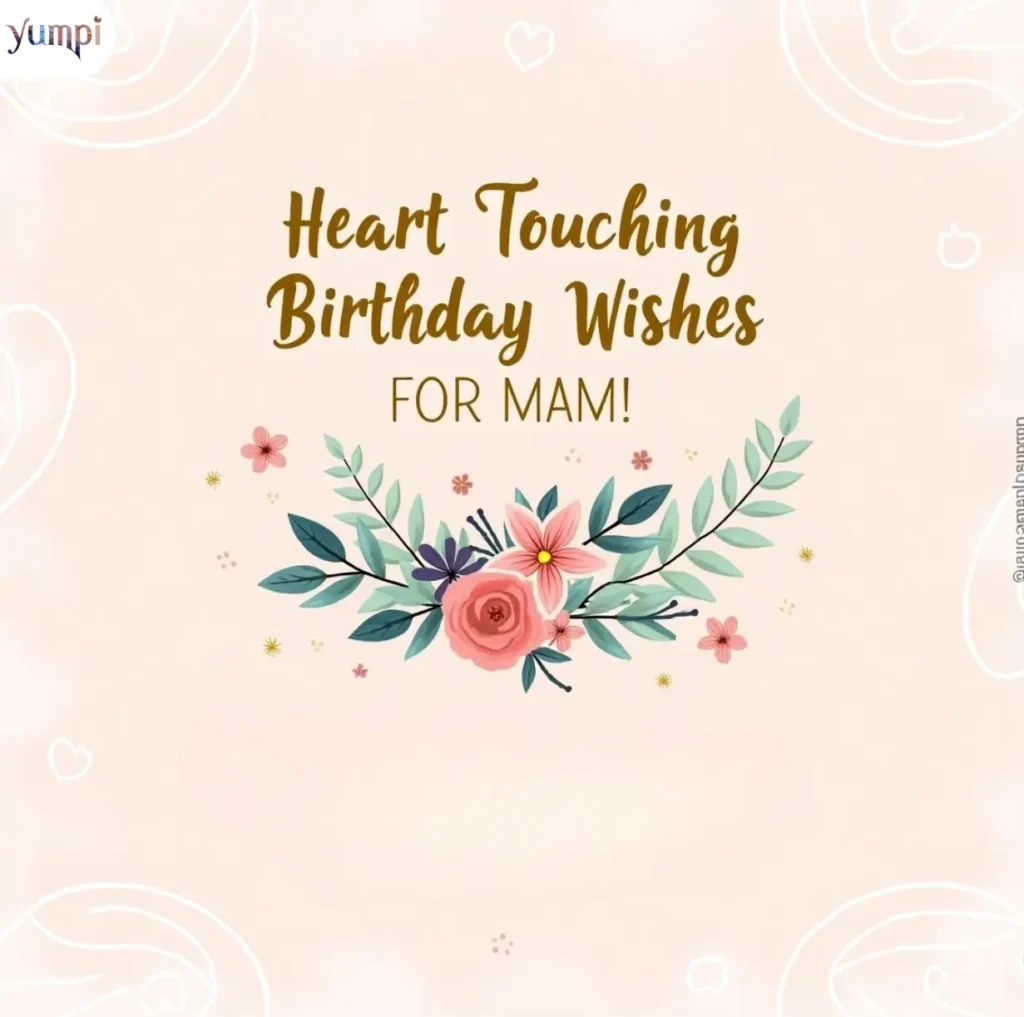 Heart Touching Birthday Wishes for Mam