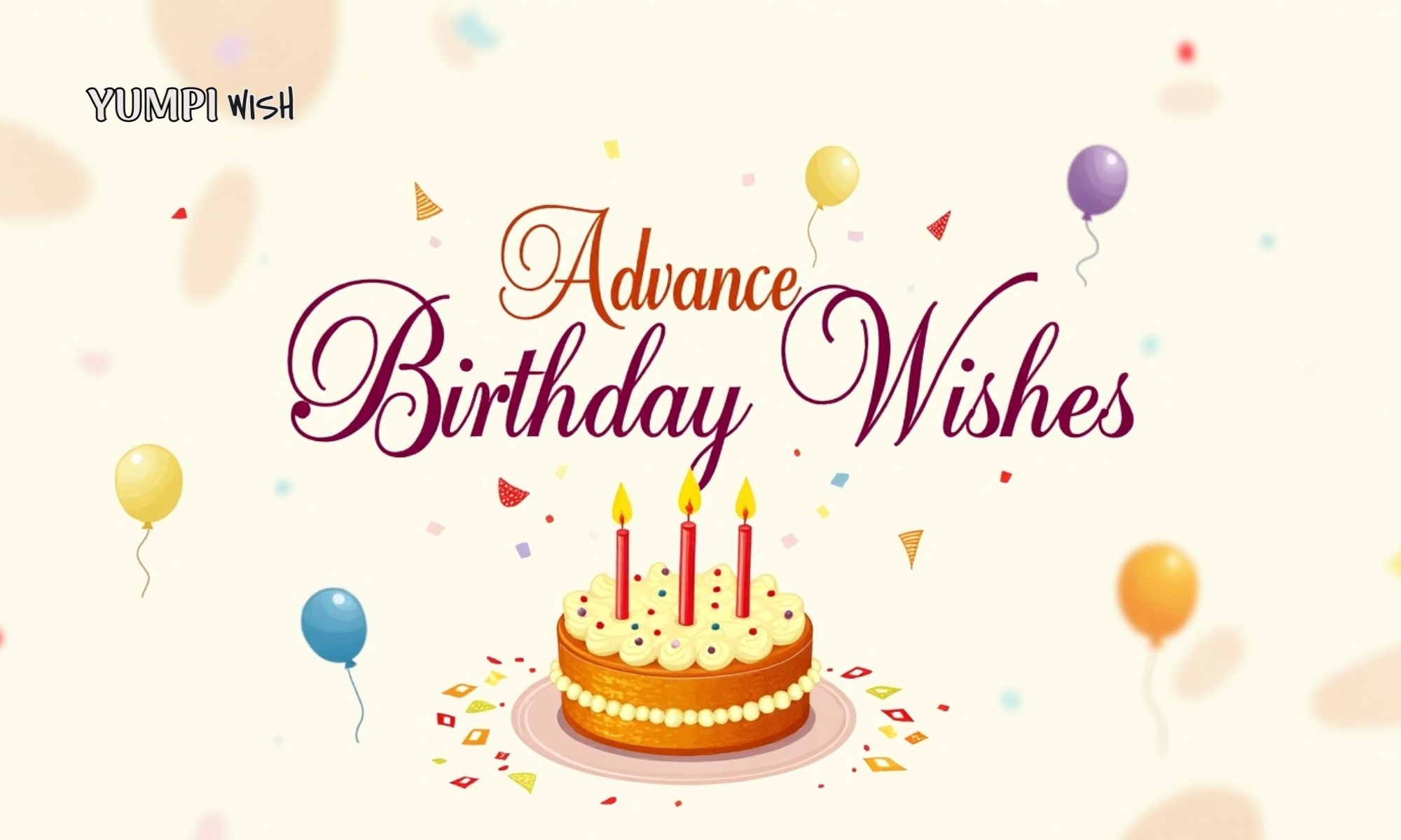 Advance Birthday Wishes For Best Friend