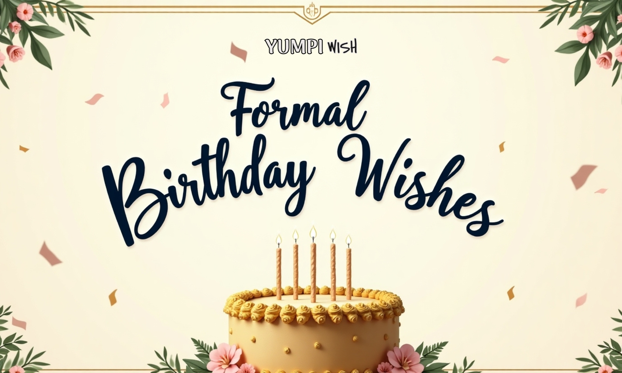Formal Birthday Wishes