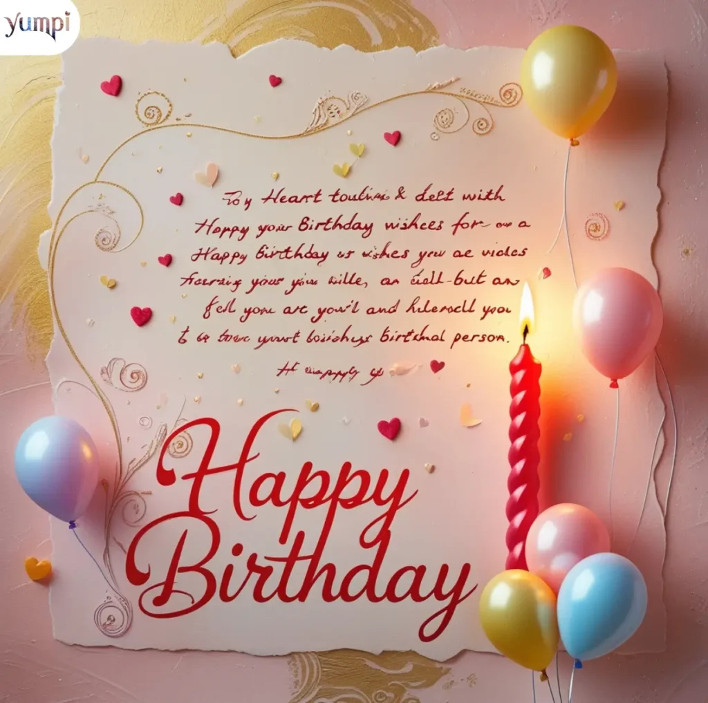 Heart Touching Birthday Wishes for Special Person