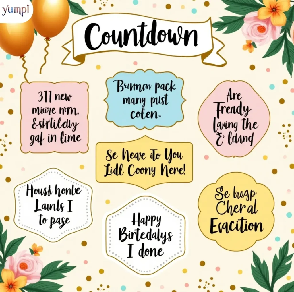 Heartfelt Birthday Countdown Quotes