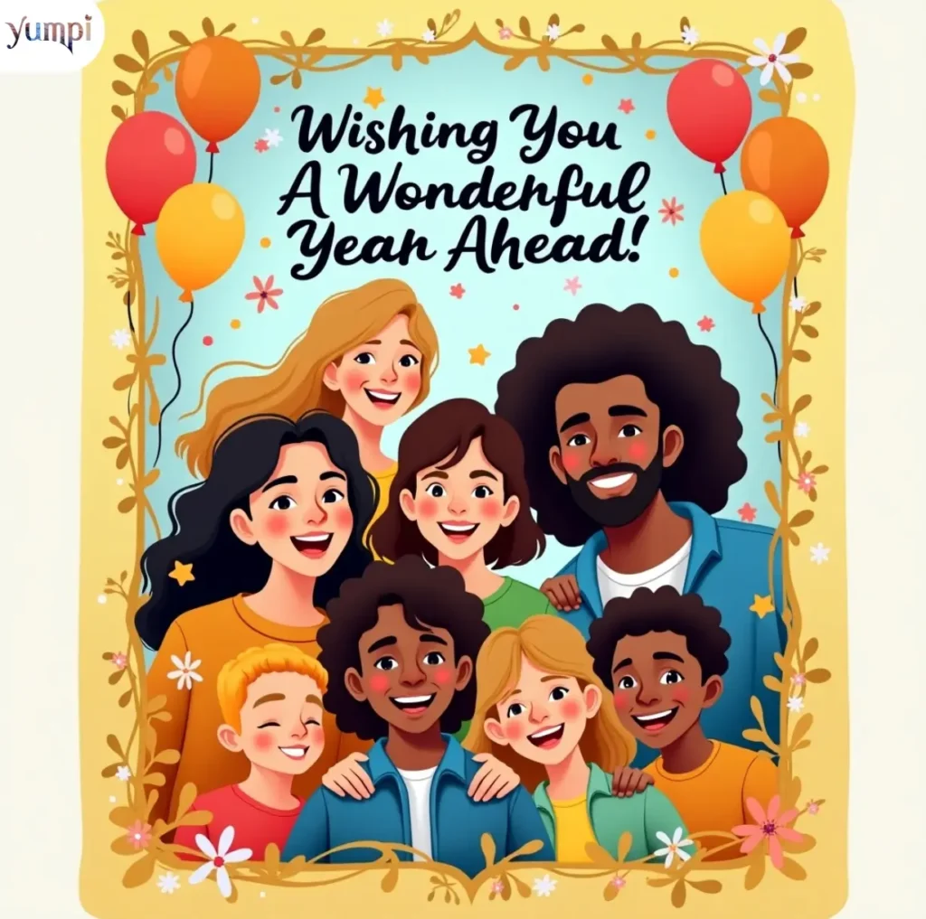 Heartfelt Wishing You A Wonderful Year Ahead for Friends & Family