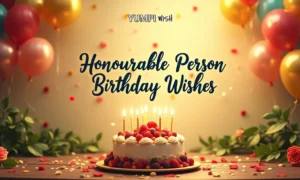 Honourable Person Birthday Wishes
