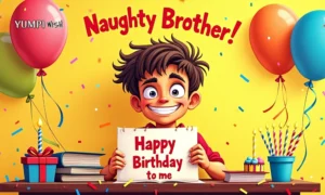 Naughty Brother Birthday Wishes