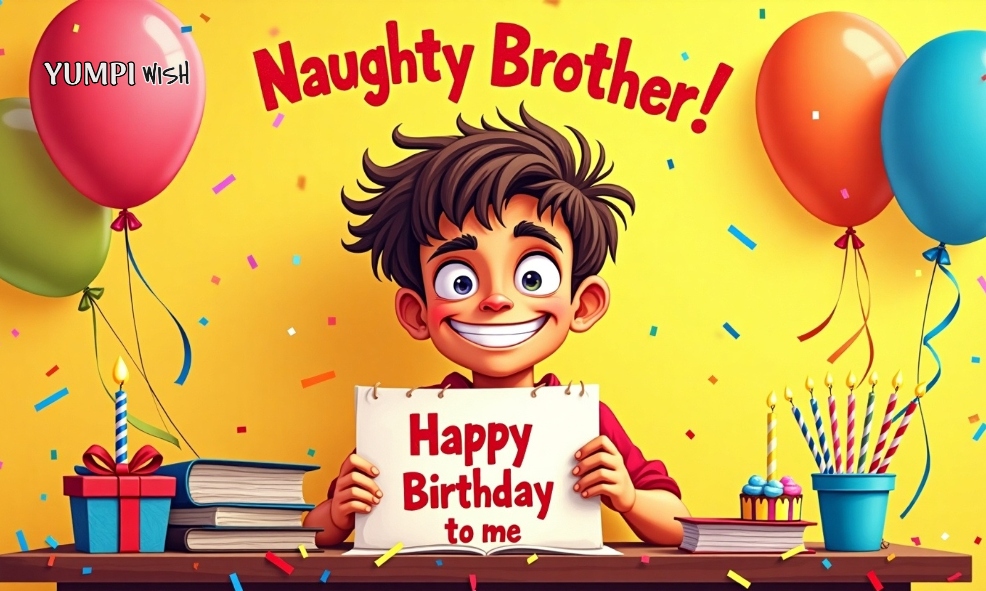 Naughty Brother Birthday Wishes